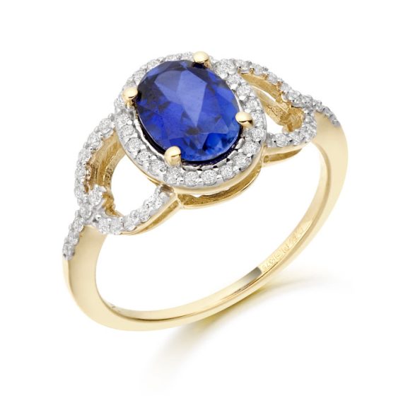 CZ Sapphire Ring-D1S