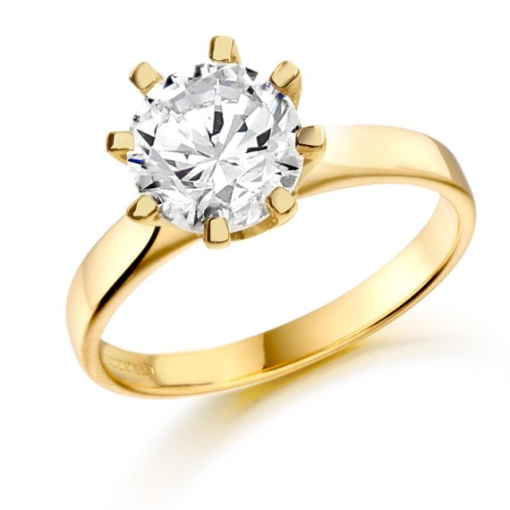 9ct Gold CZ Ring-D76