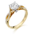 9ct Gold Infinity CZ Ring-R322