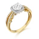 9ct Gold CZ Ring-R325