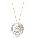 9ct Gold CZ Velour Pendant-P258