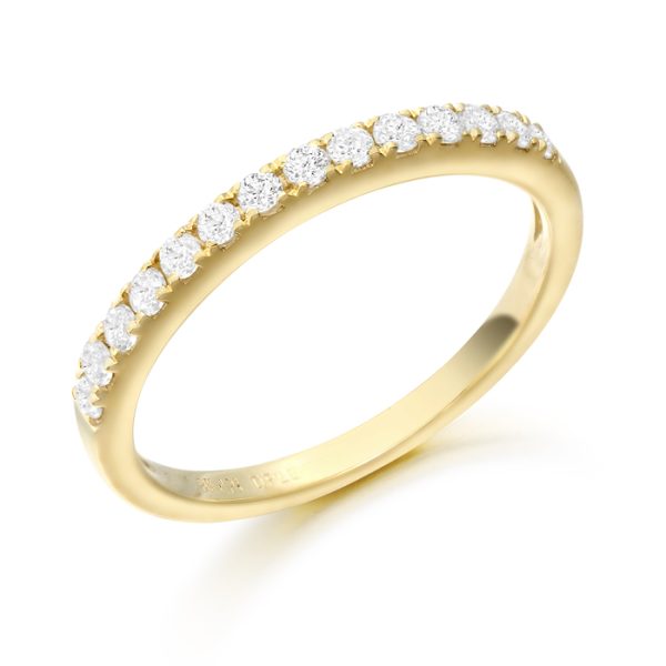 9ct Gold CZ Wedding Ring-R139