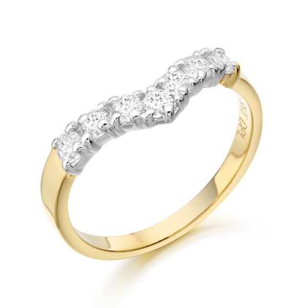 9ct Gold Wish Bone Ring - D6