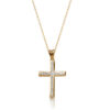9ct Gold Diamond Cross Pendant - C18Y