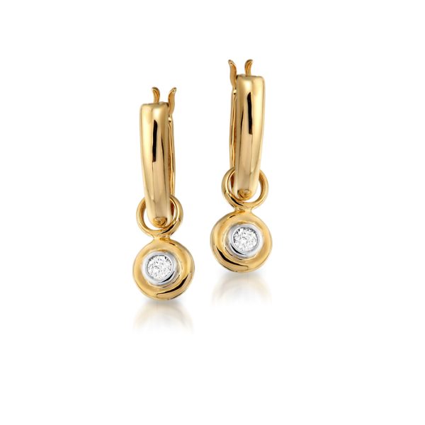 9ct Gold Diamond Earrings-DPL209