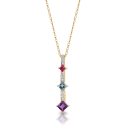 9ct Gold Diamond Pendant-DPL230