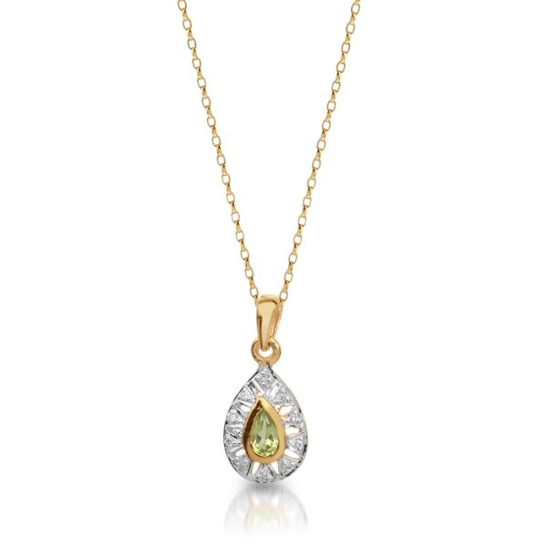 9ct Gold Diamond Pendant-DPL233