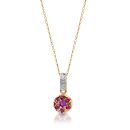 9ct Gold Diamond Pendant-DPL234