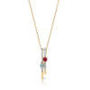 9ct Gold Diamond Pendant-DPL235