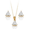 9ct Gold CZ Pendant-SET7