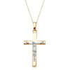 9ct Gold Crucifix Cross Pendant-J20T