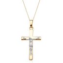 9ct Gold Crucifix Cross Pendant-J20T