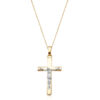 9ct Gold Crucifix Cross Pendant-J2T