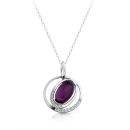 9ct Gold CZ Pendant-P284AW