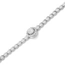 9ct White Gold CZ Bracelet - B2W