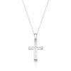 9ct Gold CZ Cross Pendant-C13W