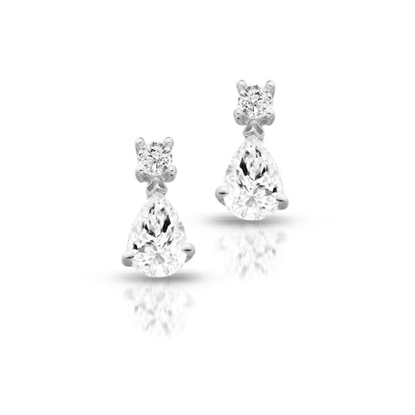 9ct Gold CZ Earrings-E270W