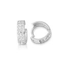 9ct Gold CZ Hoop Earrings-E50W