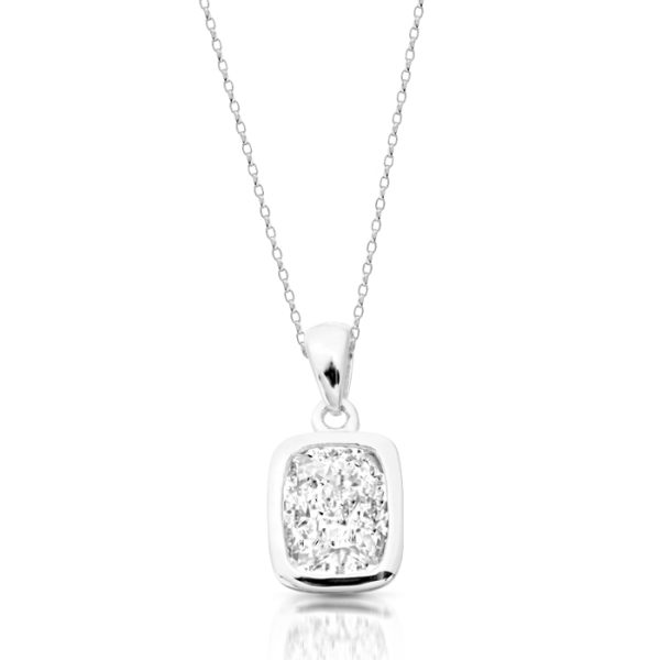 9ct Gold CZ Pendant-P131W