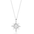 9ct Gold CZ Pendant-P214W