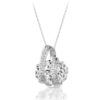 9ct Gold CZ Pendant-P252W