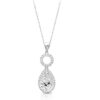 9ct Gold CZ Pendant-P261W