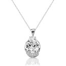 9ct Gold CZ Pendant-P262W