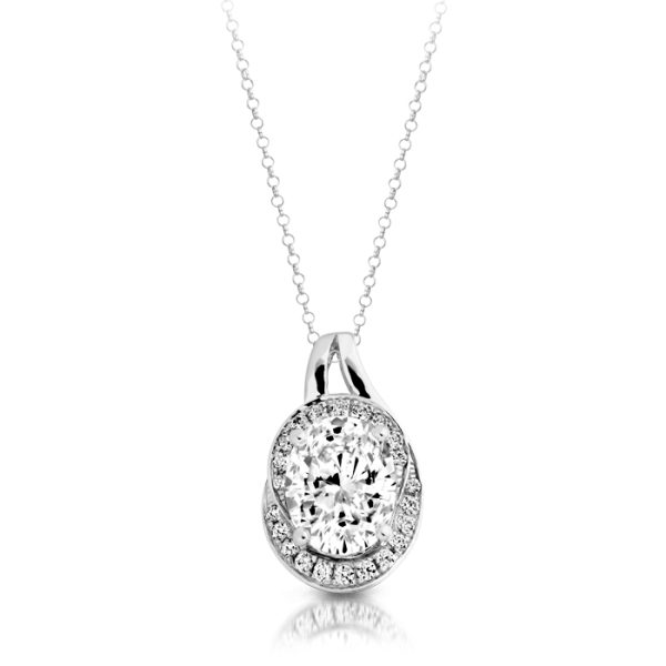 9ct Gold CZ Pendant-P293W