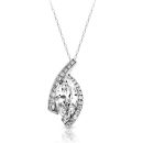 9ct Gold CZ Pendant-P294W