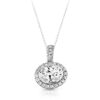 9ct Gold CZ Pendant-P298W