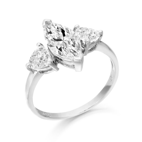 9ct Gold CZ Dress Ring-R144