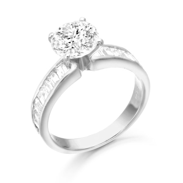 9ct Gold CZ Engagement Ring-R150W