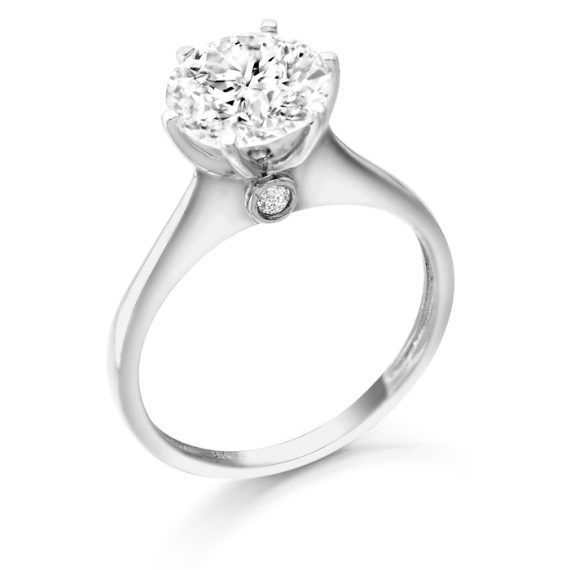 9ct Gold CZ Engagement Ring-R159W
