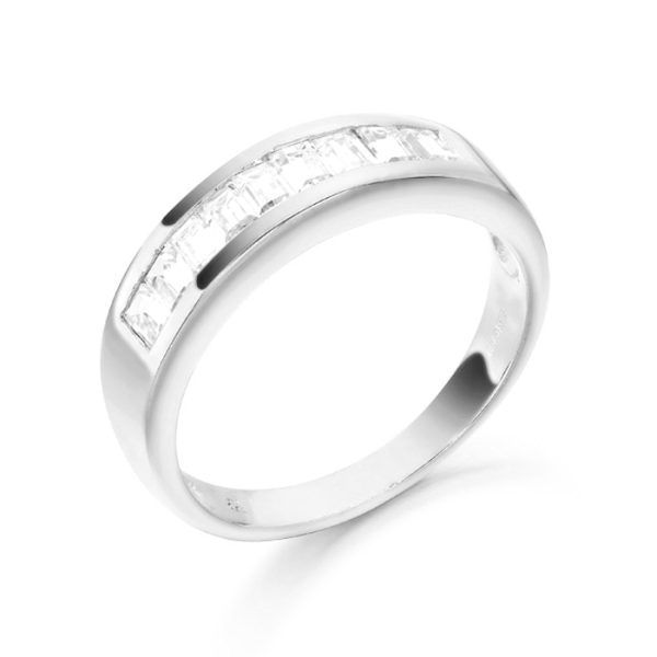 9ct Gold CZ Wedding Ring-R160W