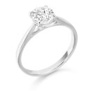 9ct White Gold Solitaire CZ Engagement Ring-R343W