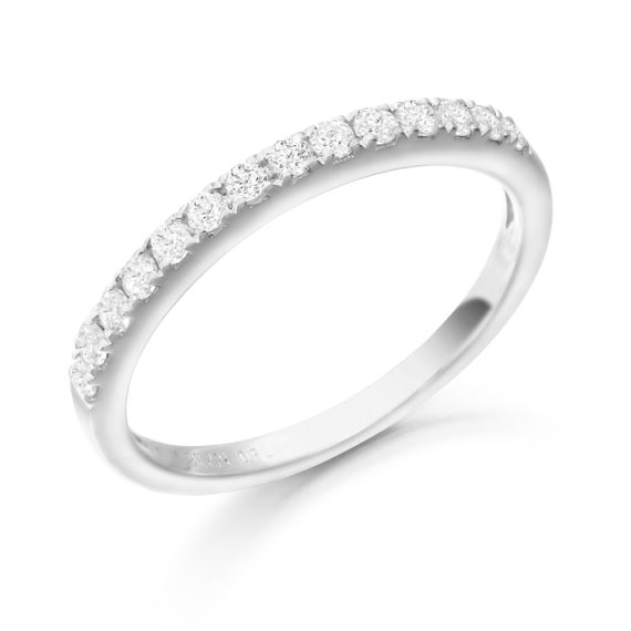 9ct Gold CZ Wedding Ring-R139W