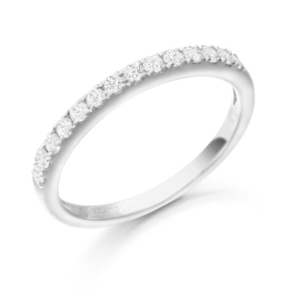 9ct Gold CZ Wedding Ring-R139W