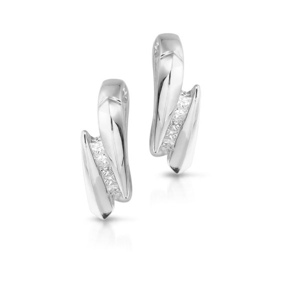 Diamond Earrings-DPL17W