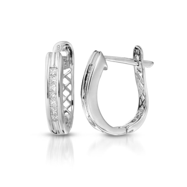 Diamond Earrings-DPL18W