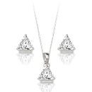 9ct Gold CZ Pendant-SET7W