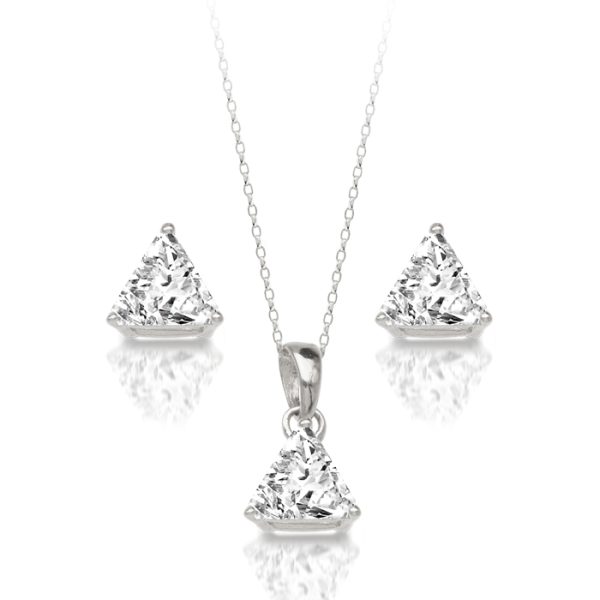 9ct Gold CZ Pendant-SET7W