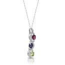 9ct White Gold Diamond Pendant-DPL406P