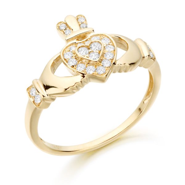 9ct Gold Claddagh Ring - CL9