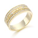 9ct Gold Claddagh Wedding Band-CL17