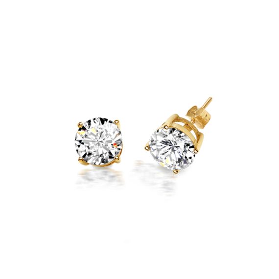 CZ Stud Earrings-E208