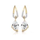 9ct Gold Drop Earrings-E281