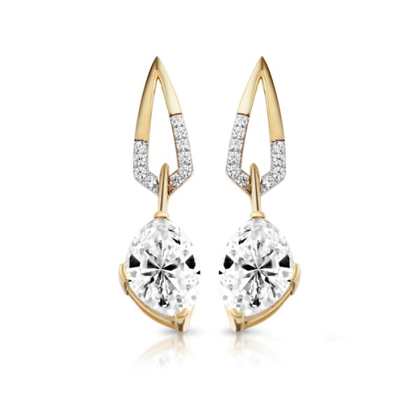 9ct Gold Drop Earrings-E281