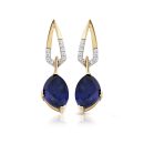 Sapphire Drop Earrings-E281S