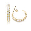 CZ Hoop Earrings-E30