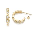 CZ Hoop Earrings-E41